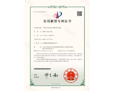 一種便于排水砼管安裝的送料設(shè)備-實(shí)用新型專(zhuān)利證書(shū)(易清華、袁成、黃晶)